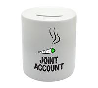 BS038 Joint Account Novelty Gift Printed Ceramic Piggy Bank Money Saving Box
