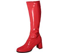 (BS12733) - New Ladies Womens Fancy Dress Party GO GO Boots 1960s & 1970s Retro (4 UK, Red)