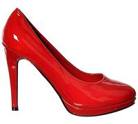 (BS12925) - New Mens Womens Drag Queen Cross Dresser HIGH Heel Pointy Toe Court Shoes Big Sizes UK 9,10,11,12 (12 UK / EU46, Red Patent)