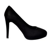 (BS12925) - New Mens Womens Drag Queen Cross Dresser HIGH Heel Pointy Toe Court Shoes Big Sizes UK 9,10,11,12 (12 UK / EU46, Black Suede)