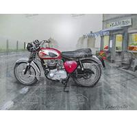 BSA 1963 Super Rocket- The Worlds Greatest Motorcycle Metal Wall Art 3 Sizes To Choose From