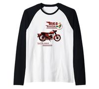 BSA Bantam Retro Motorcycle 1969 Raglan Baseball Tee