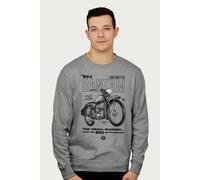 BSA Bantam Small Machine Big Performance Sweatshirt in Mid Grey | Size: Medium BSA Mid Grey M