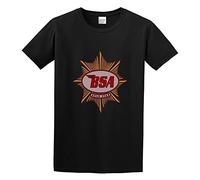 BSA Goldstar Badge by Motorbike Super Rocket Motorcycles T-Shirt Cotton Men Summer Fashion Black Tee 3XL