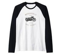 BSA M20 Classic Motorcycle WW2 Raglan Baseball Tee