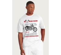 BSA Men's 500 Gold Star Road Racer Motorcycle Ad T-Shirt in White | Size: Small BSA White S