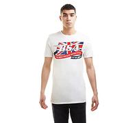 BSA Men's Flag Logo T Shirt, Natural White, M UK