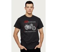BSA Men's Motorcycles Super Rocket T-Shirt in Black | Size: Medium BSA Black M