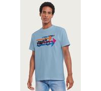 BSA Men's Rocket 3 Motorcycle Retro 70's Arrow Ad T-Shirt in Light Blue | Size: Medium BSA Light Blue M