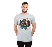 BSA Men's Santa Christmas T-Shirt, Heather Grey, Small