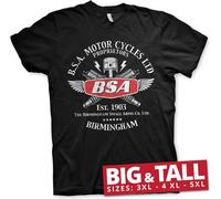 BSA Motor Cycles Sparks Big & Tall T-Shirt Black