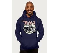 BSA Motorcycles Est 1919 Golden Flash Hooded Sweatshirt in Navy | Size: Medium BSA Navy M