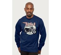BSA Motorcycles Est 1919 Golden Flash Sweatshirt in Navy | Size: Large BSA Navy L