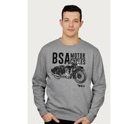 BSA Motorcycles Golden Flash Sweatshirt in Mid Grey | Size: Large BSA Mid Grey L