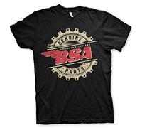 BSA Officially Licensed Genuine Parts Mens T-Shirt (Black), Large