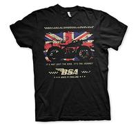 BSA Officially Licensed Motor Cycles - The Journey Big & Tall Mens T-Shirt (Black), 5X-Large