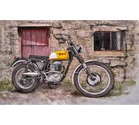 BSA Victor - The Worlds Greatest Motorcycle - Nostalgic - Metal Sign 3 Sizes To Choose From - Home Decor - Mancave - Unique Gift (8” X 6” 200 X 150 mm)