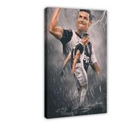 BSapp Cristiano Ronaldo Poster 4 Canvas Poster Bedroom Decor Sports Landscape Office Room Decor Gift16x24inch(40x60cm)