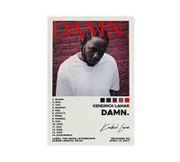 BSapp Kendrick Lamar Poster Damn Album Cover Poster Canvas Poster Bedroom Decor Sports Landscape Office Room Decor Gift08x12inch(20x30cm)