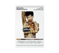 BSapp Rihanna Unapologetic Album Poster Canvas Poster Bedroom Decor Sports Landscape Office Room Decor Gift24x36inch(60x90cm)