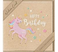 bsb - Birthday Card - Nature Card - Sustainable Birthday Cards - Birthday Cards with Envelope - Birthday Card Women & Men - Greeting Card 15.5 x 15.5 cm