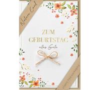 bsb - Birthday Card - Nature Card - Sustainable Birthday Cards - Birthday Cards with Envelope - Birthday Card Women & Men - Greeting Card 11.5 x 17 cm