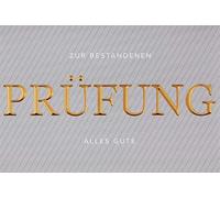 bsb Card for Passing Exam 11.5 x 17.0 cm - High-Quality Congratulations Card with Gold Writing & Envelope - Exam Passed Card with Envelope - Congratulations Card for Any Occasion