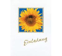 bsb Greeting Card, Birthday Card, Invitation Cards with Inside Text Sunflower [Set of 5]