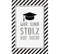 bsb Greeting Card for Passing Examination - Wir sind Stolz auf Dich - Envelope Red