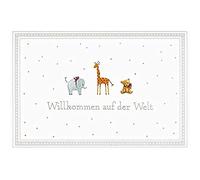 bsb Greeting Card for The Birth of a Birth "Willkommen auf der Welt" Small Animals.