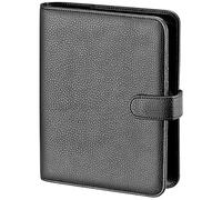 BSB Manager 02-0500 Diary Organiser Weekly Planner Appointment Calendar - 2022 - Approx. A5 - 1 Week = 2 Pages - Soft Film, Black - Ring Binder with 6-Hole Punch, Refillable - Model Manager