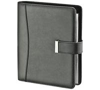 BSB Manager 02-0504 Diary Organiser Weekly Planner Appointment Calendar - 2022 - Approx. A5-1 Week = 2 Pages - Soft Film, Classic, Black - Ring Binder with 6-Hole Punch, Refillable - Model Manager
