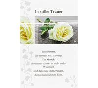 bsb Sympathy Card for Funeral - White Rose - with Envelope