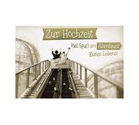 BSB Wedding Card Greetings Card for Wedding - Premium Line - Roller Coaster - Envelope Cream 911190-2