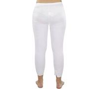 BSBAAA FASHIONS® Women's Thermal Underwear Tops and Bottoms, Ladies Winter Warm Short Long Sleeve T-Shirt, Long Johns Pants, Sleeveless Vest Outdoor Wear (White-Full Legging, 18-20)