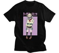 Bsbetu No Hero Aavemrb Himiko Toga Anime Manga Men T Shirt Printed Black Tee Graphic Top Tee for Men