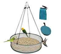 Bsbkoj Bird Seeding Catcher Tray, Outdoor Bird Feeder Accessory, Falling Seed, Space-Saving Hoop Holder, 20 x 4.13 inches, Premium Quality Portable Compact Ideal for Driveway, Balcony, Patio