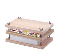 Bsbkoj Book Press Wood, Bookbinding Press, Wooden Book Binding Set, Manual Book Binding for Students, Teachers or Craft Enthusiasts