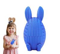 Bsbkoj Bunny Egg Sculpture, 3D Printed Candy Container, Versatile with Opening Feature, High-Tech Holiday Figurine, Table Centerpiece with Innovative Design, Gift for Friends and Desk