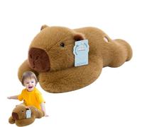 Bsbkoj Capybara Plush Toy, 11.81in Cute Capybara Stuffy Animal Doll & Soft Throw Pillow for Home Décor, Ultra Soft Huggable Design Feature, Room Decoration Cushion for Living Room Bedroom