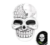 Bsbkoj Car Diffuser Vent Clip, Skull Air Vent Clips, Air Outlet Skull Head Clip Perfume Diffuser, Creative Car Interior Decorating Cars Decoration Freshener for Christmas