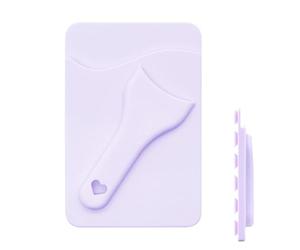 Bsbkoj Card Holder Wallet, Suction Cup Mobile Storage Pocket, for Case Use, Durable Silicone Material Build, Back Credit Card Holder, Travel Work Driving Accessory Tool