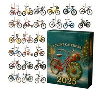 Bsbkoj Christmas Countdown Calendar, Acrylic 2D Merry Festive, 24 Days Bicycle Countdown Set, for Festival, Party, Gathering, Activities, Holiday, Children, Men, Women, Family, Adults