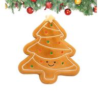Bsbkoj Christmas Pillows, Soft Stuffed Tree and Gingerbread Cushions for Holiday Home Décor, Festive Bedside and Sofa Pillow for Bedroom Office or Study, Cute Plush Accent Winter Season Guest Room