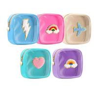 Bsbkoj Cosmetic Travel Bag | Waterproof Zipper Toiletry Organizer - Holiday Cosmetics Zipper Bag | for Women Girls Brush Lipstick Foundation Shampoo Jewelry Travel Vacation Airplane Vanity