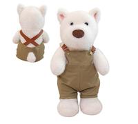 Bsbkoj Dog Stuffed Animal, Realistic Stuffed Puppy, 11.81 Inches Pillow with, Soft Polyester Animal Doll, Cuddly Toy with Standing Design, Highland Terrier for Kids Boys and Girls