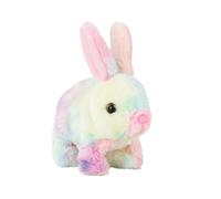 Bsbkoj Easter Bunny, Interactive Stuffed Animal, Wiggling Ears & Twitching Nose, Realistic Rabbit Plush with Sounds, Animated Toy with Playful Style, for Boys and Girls