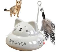 Bsbkoj Electric Cat Teaser, Interactive Cat-Design Toy, Self-Play Fun with Lights and Music, Engaging Enrichment for Indoor Cats, Effective Boredom and Exercise Solution Indoor Pets