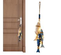 Bsbkoj Fish Wall Decor Wood Decorations with Led Lights