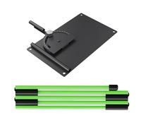 Bsbkoj Golf Alignment Holder Set - 180 Degree Adjustable Training System, Portable Swing Plane Practice Aid Tool, 9.06 x 5.71 Inch Size Unit, Indoor Outdoor Use, Men Women Golfer Aiming Putting